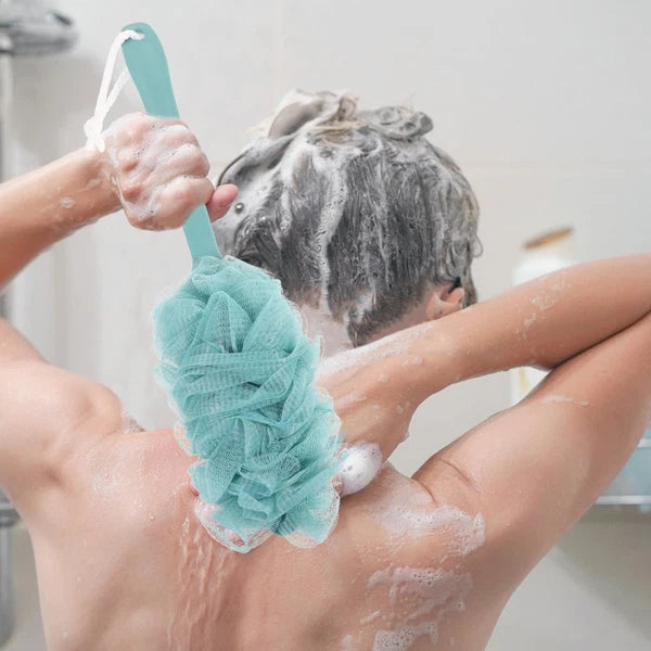 Bath Brush Man Back Lotion Applicator for Women Bathing with Long Handle