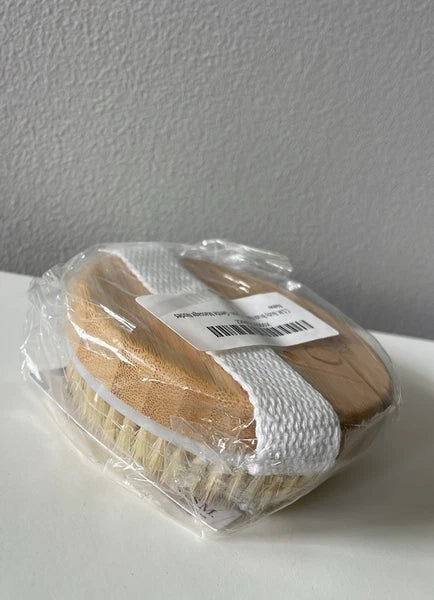 CSM Dry Body Brush Natural Bristle Exfoliating Brush With Strap NEW