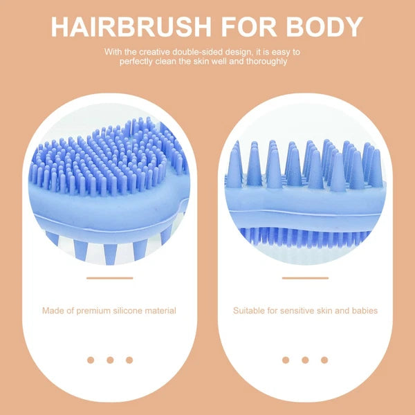 Multifunctional Bath Brush Body Scrubber Exfoliator Baby Hair-washing