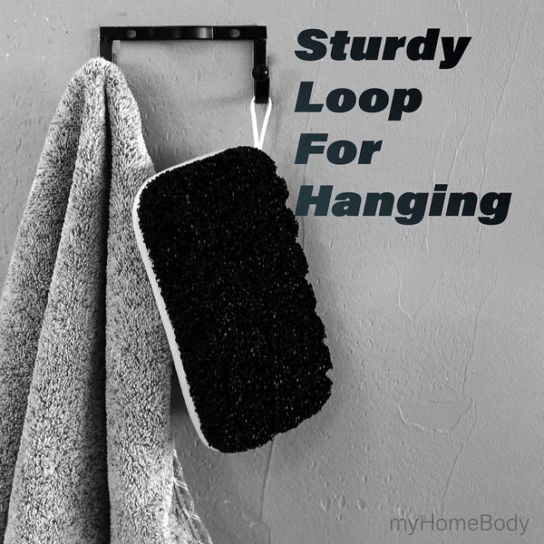 Dual Texture Extra Exfoliating Body Scrubber Loofah Sponge for Use in Shower