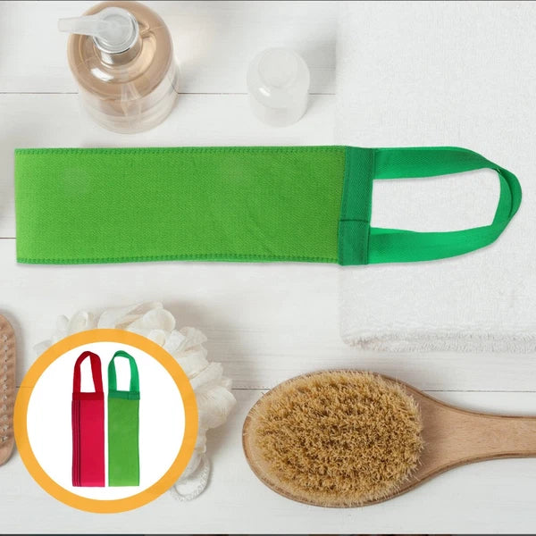 2 Pcs Bath Towel Body Exfoliator Scrubber Back Brush for Shower Women