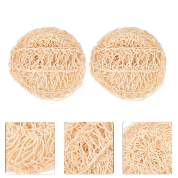 2 Pcs Sisal Bath Brush Mother Cleaner Body Scrubber Bathing Accessories