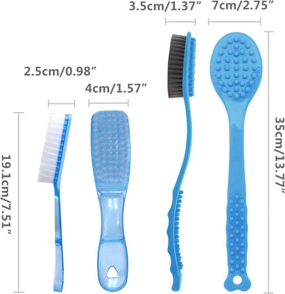 Bath Brush with Long Handle,Back Cleaning Brush,Back Scrubber -Bath & Shower UK