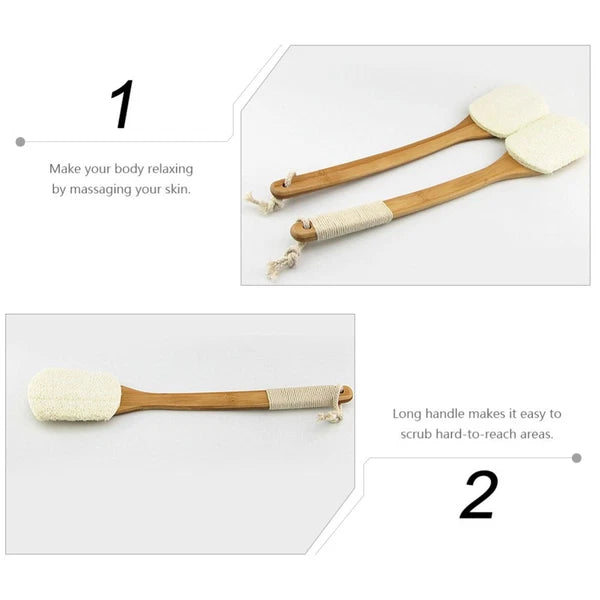 Loofah Bath Brush Shower Exfoliating Bathtub Scrubber Man Practical Long Handle