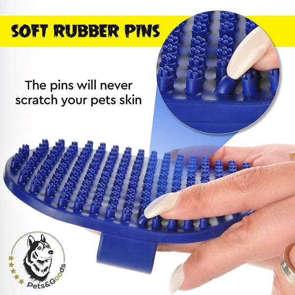 Dog Grooming Brush - Dog Bath Brush - Cat Grooming Brush - Dog Washing Brush - R