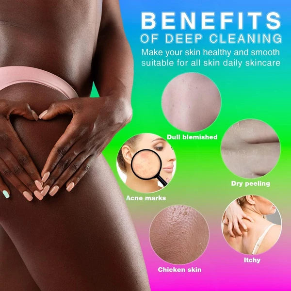 3 Pieces African Bath Sponge African Net Long Net Bath Sponge Exfoliating Sho...