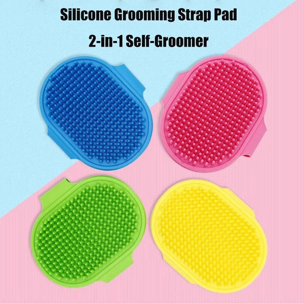 Brand New Dog Bath Brush, Aoche Pet Bath Comb Brush Soothing Massage Rubber Comb