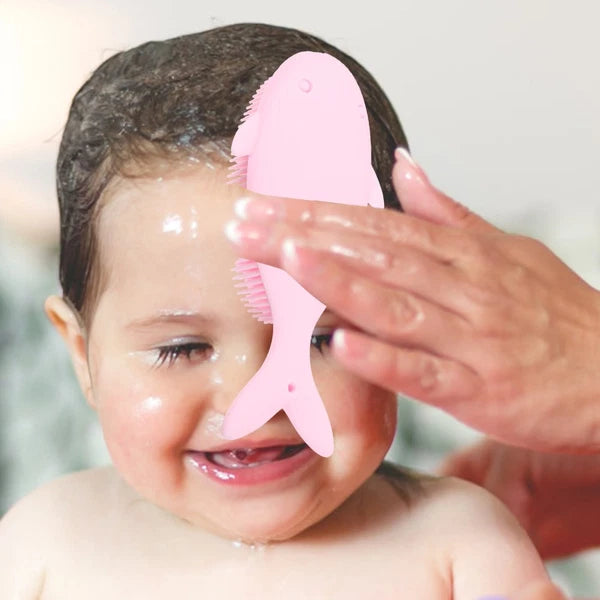 Baby Shower Brush Whale Shaped Bath Cleaning Tool newborn bath brush