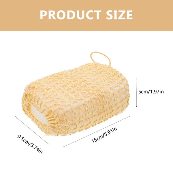 2 Pcs Silk Bath Towel Body Exfoliator Scrubber Brush Exfoliating Sisal