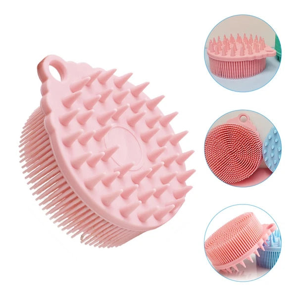Bath Brush Brushes Silicone Body Shower Baby Cleaning Hair Scrubber