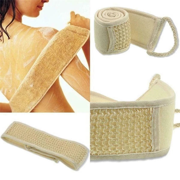 Scrub Loofah Back Strap Bath Shower Body Sponge Scrubber .FAH9 Brush SALE