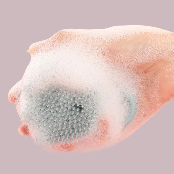 3 Pcs Silicone Bath Brush Mother Toddler Infant Massage Scrubber