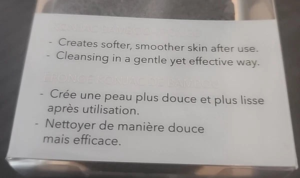 Zoe Ayla Konjac Bamboo Sponge -  NEW in Box - Naturally Antibacterial