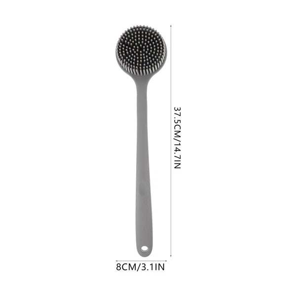 Silicone Bath Brush Back Scrubber for Shower Long Handle