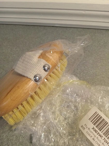 Wooden Bath Shower Brush Body Scrubber Exfoliator