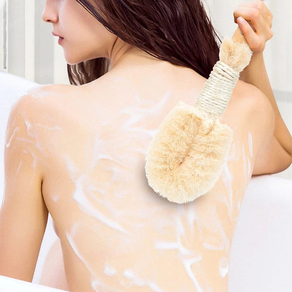 2 Pcs Silk Bath Brush Miss Exfoliating Back Body Scrubber Brushes for