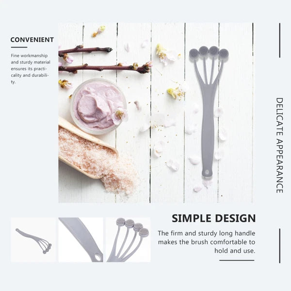 2 Pieces Exfoliating Bath Brush Back Scrubber for Shower Brushes